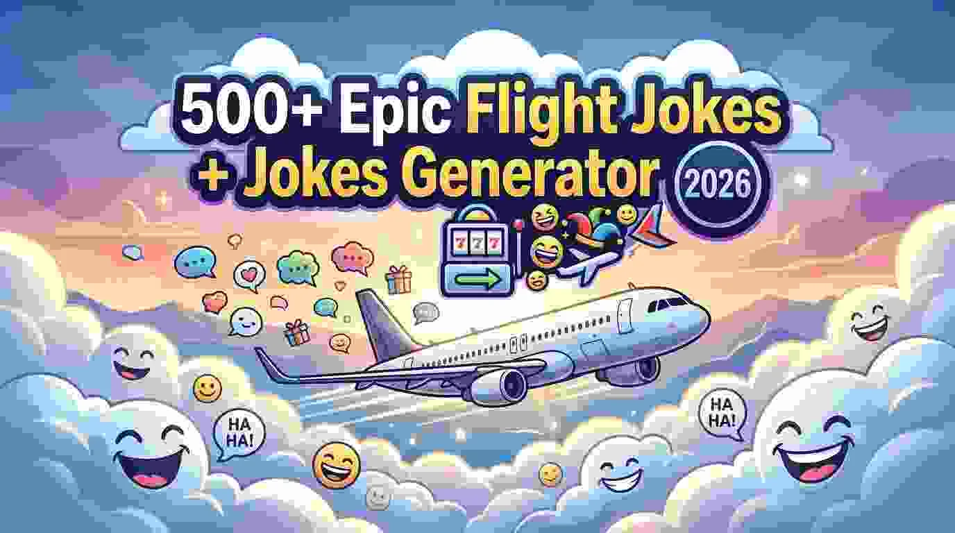 Epic Flight Jokes + Jokes Generator
