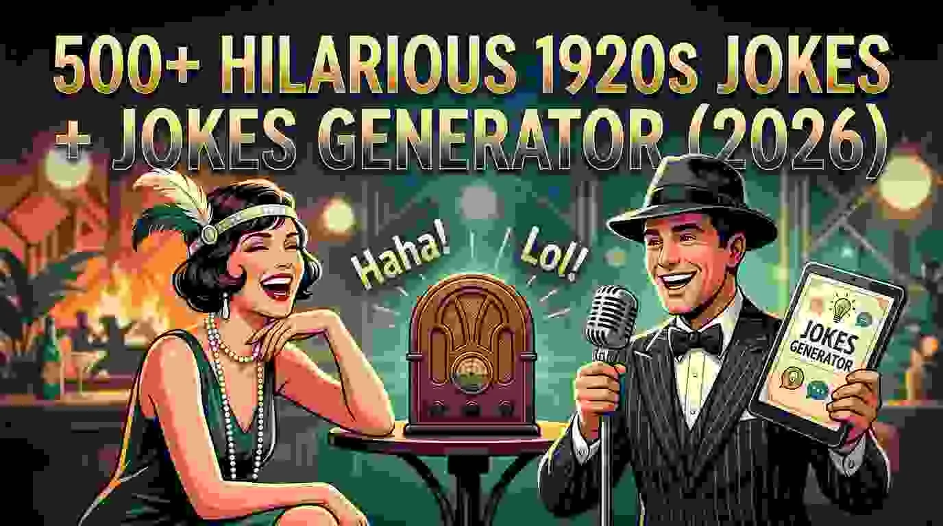 Hilarious 1920S Jokes + Jokes Generator