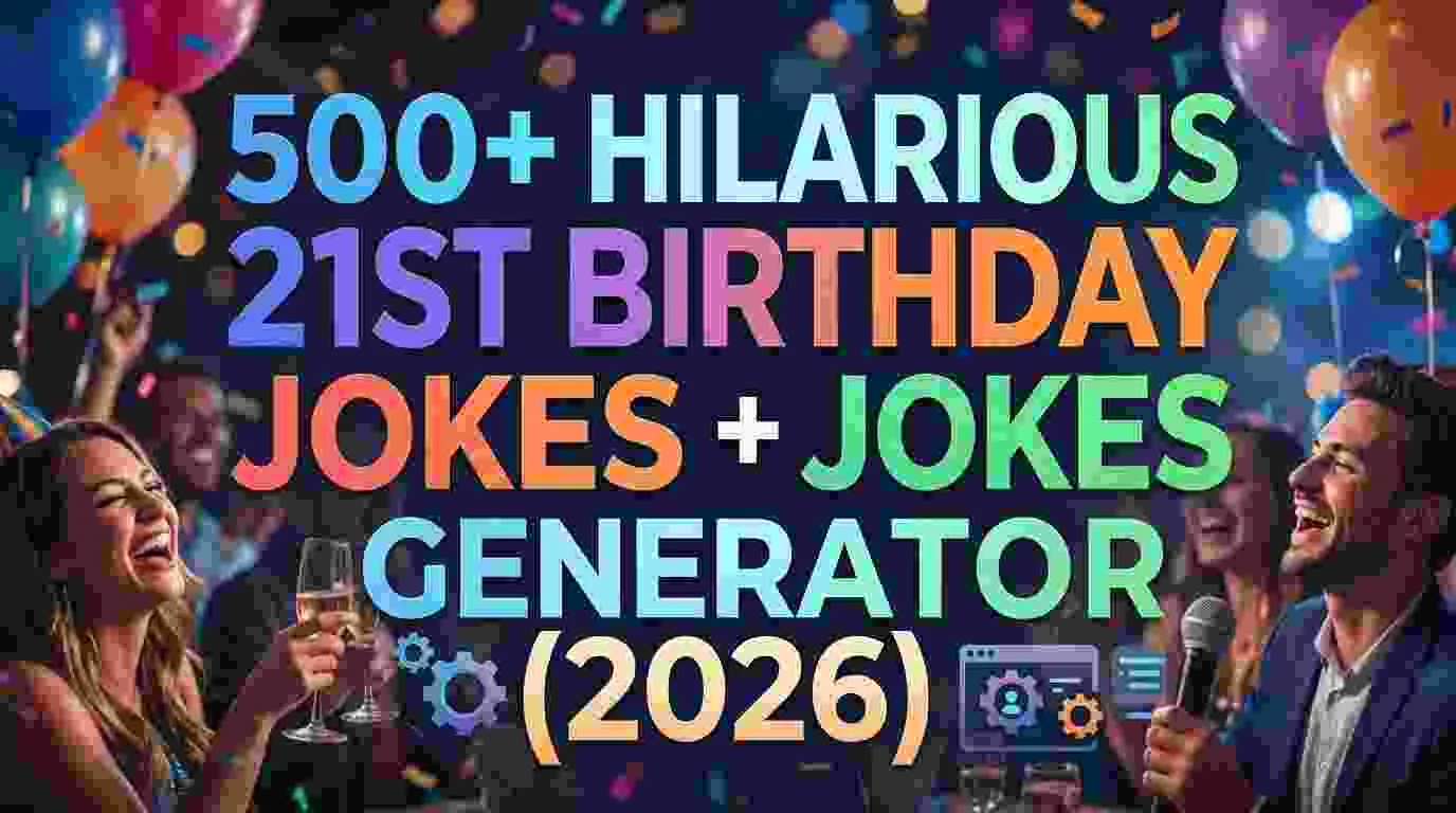 Hilarious 21St Birthday Jokes + Jokes Generator
