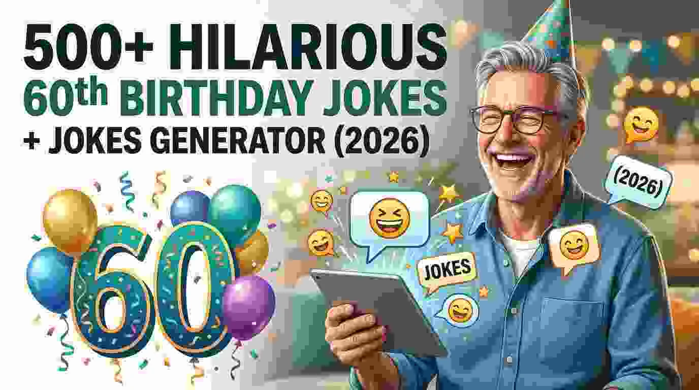 Hilarious 60Th Birthday Jokes + Jokes Generator