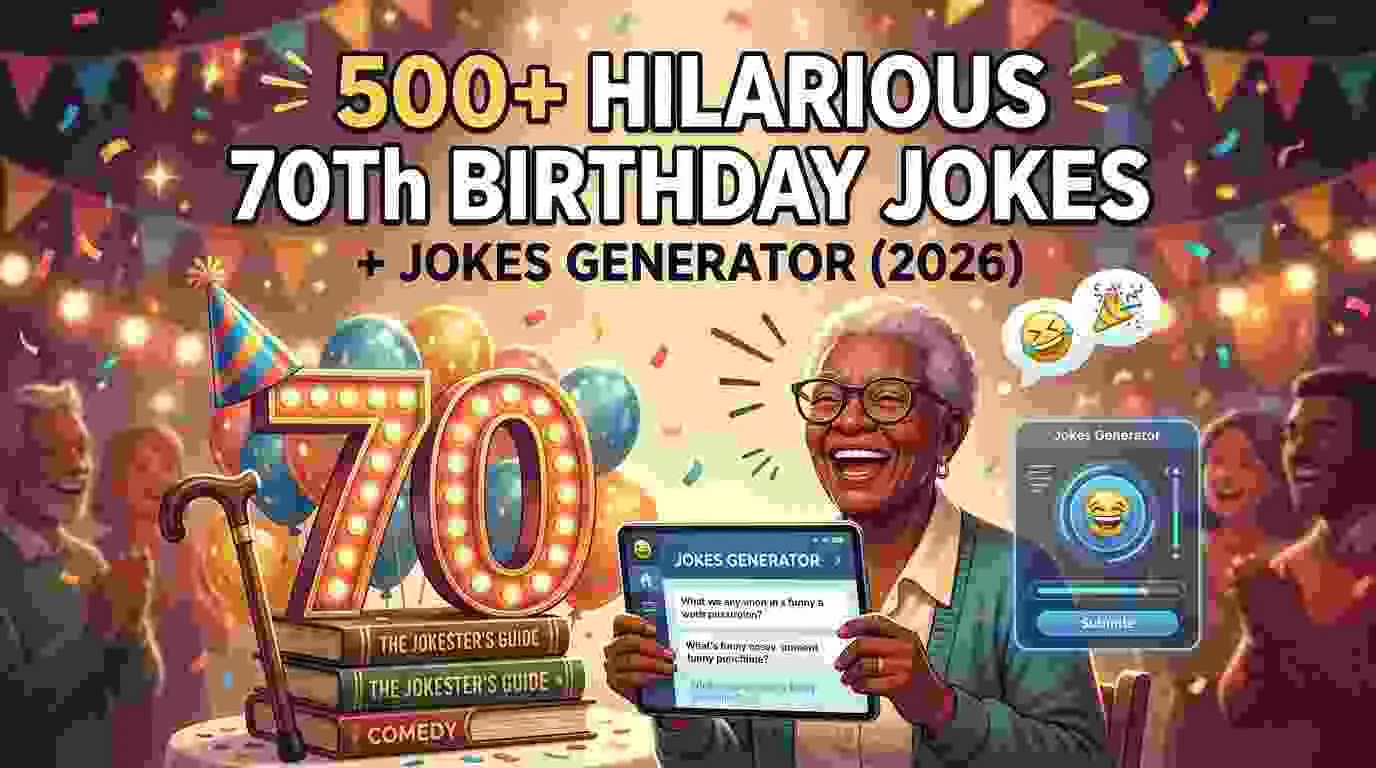 Hilarious 70Th Birthday Jokes + Jokes Generator