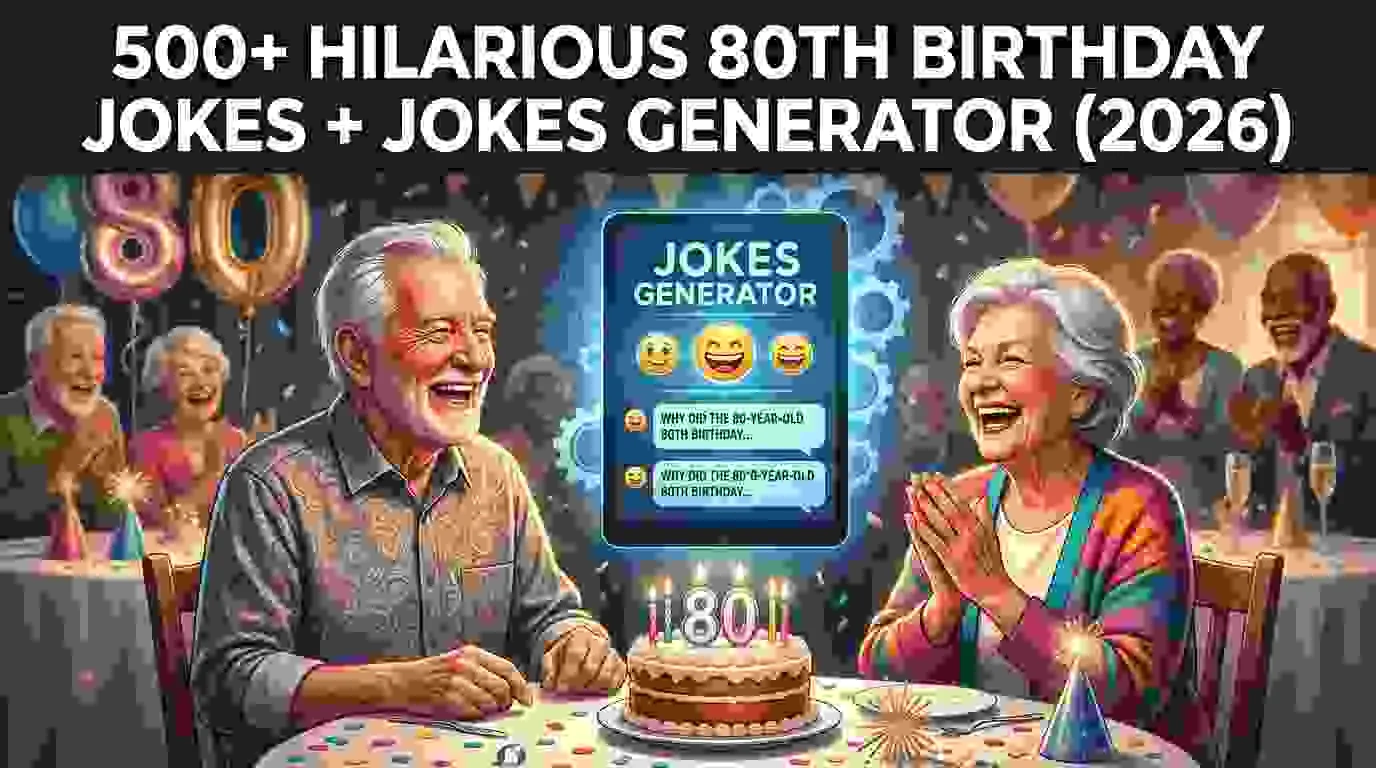 Hilarious 80Th Birthday Jokes + Jokes Generator