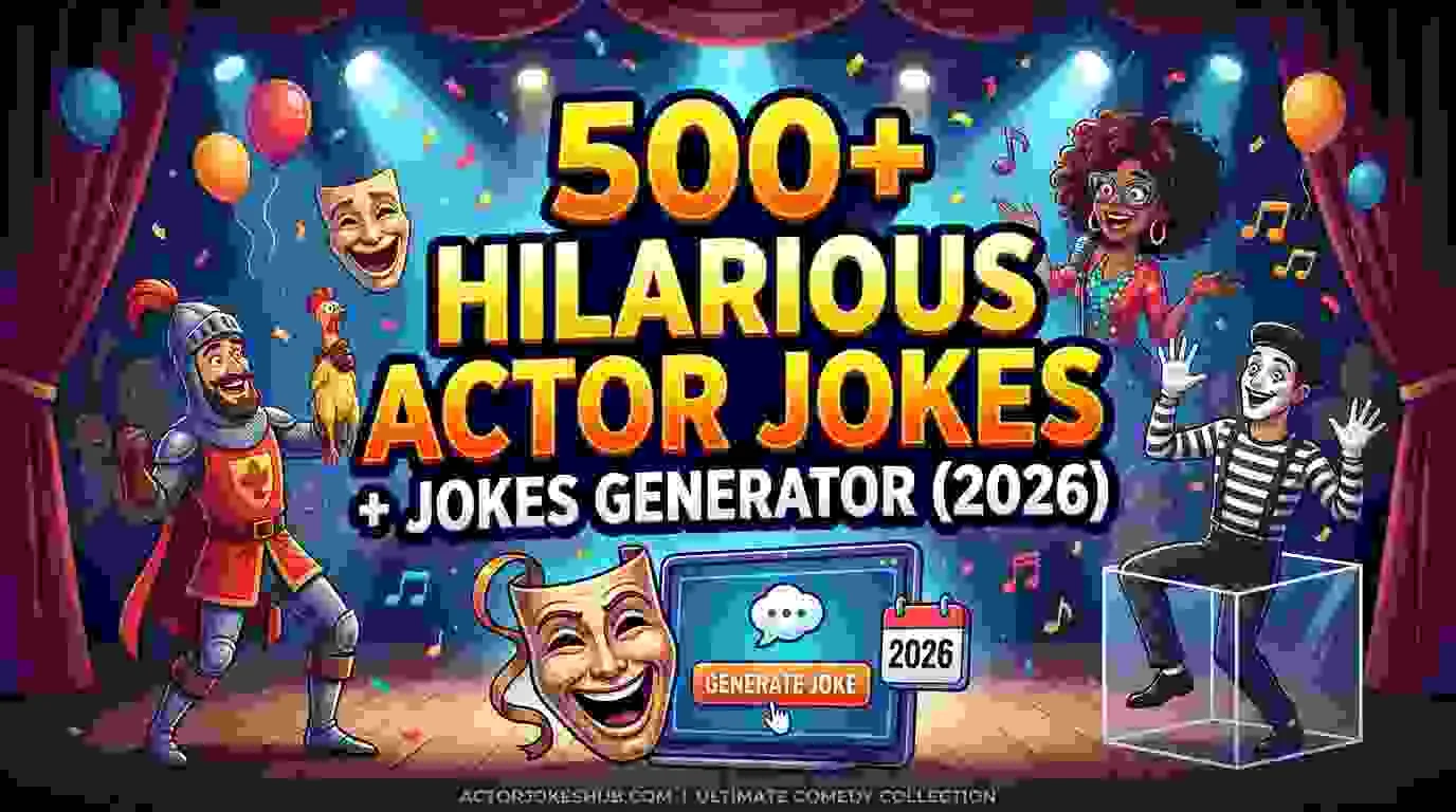Hilarious Actor Jokes + Jokes Generator