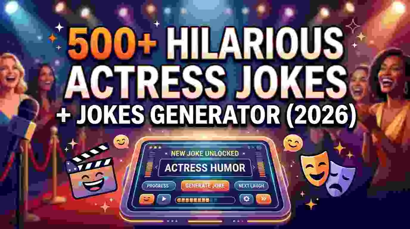 Hilarious Actress Jokes + Jokes Generator