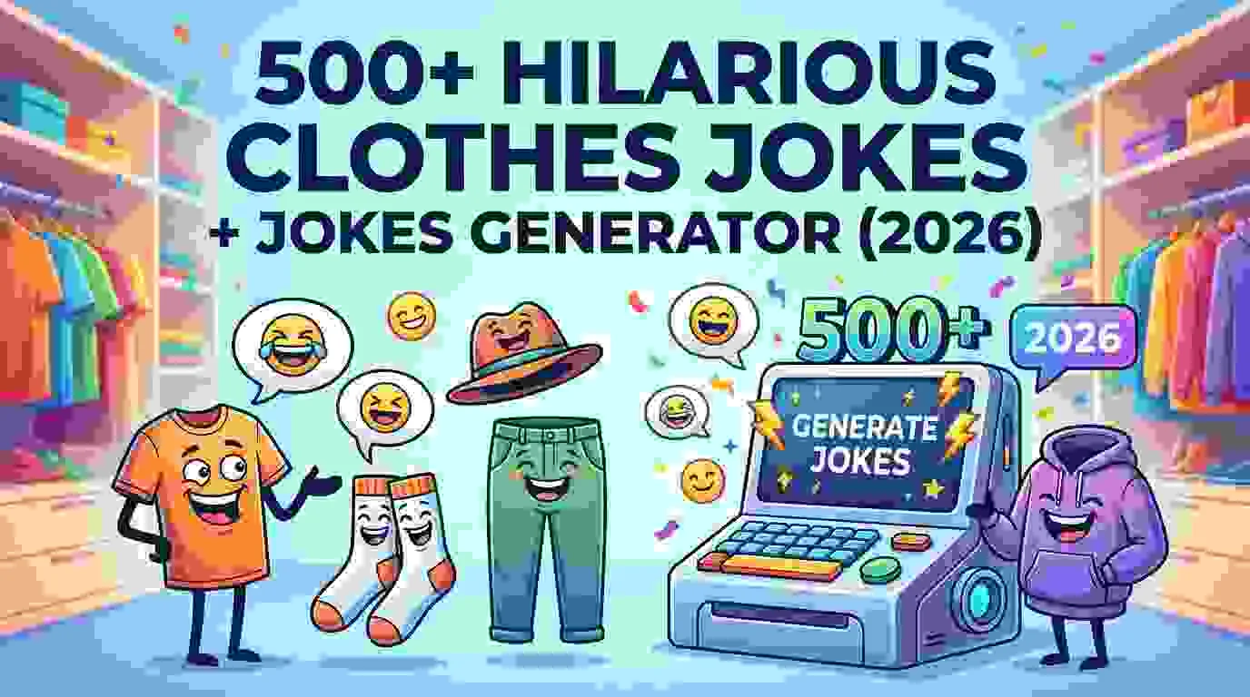 Hilarious Clothes Jokes + Jokes Generator