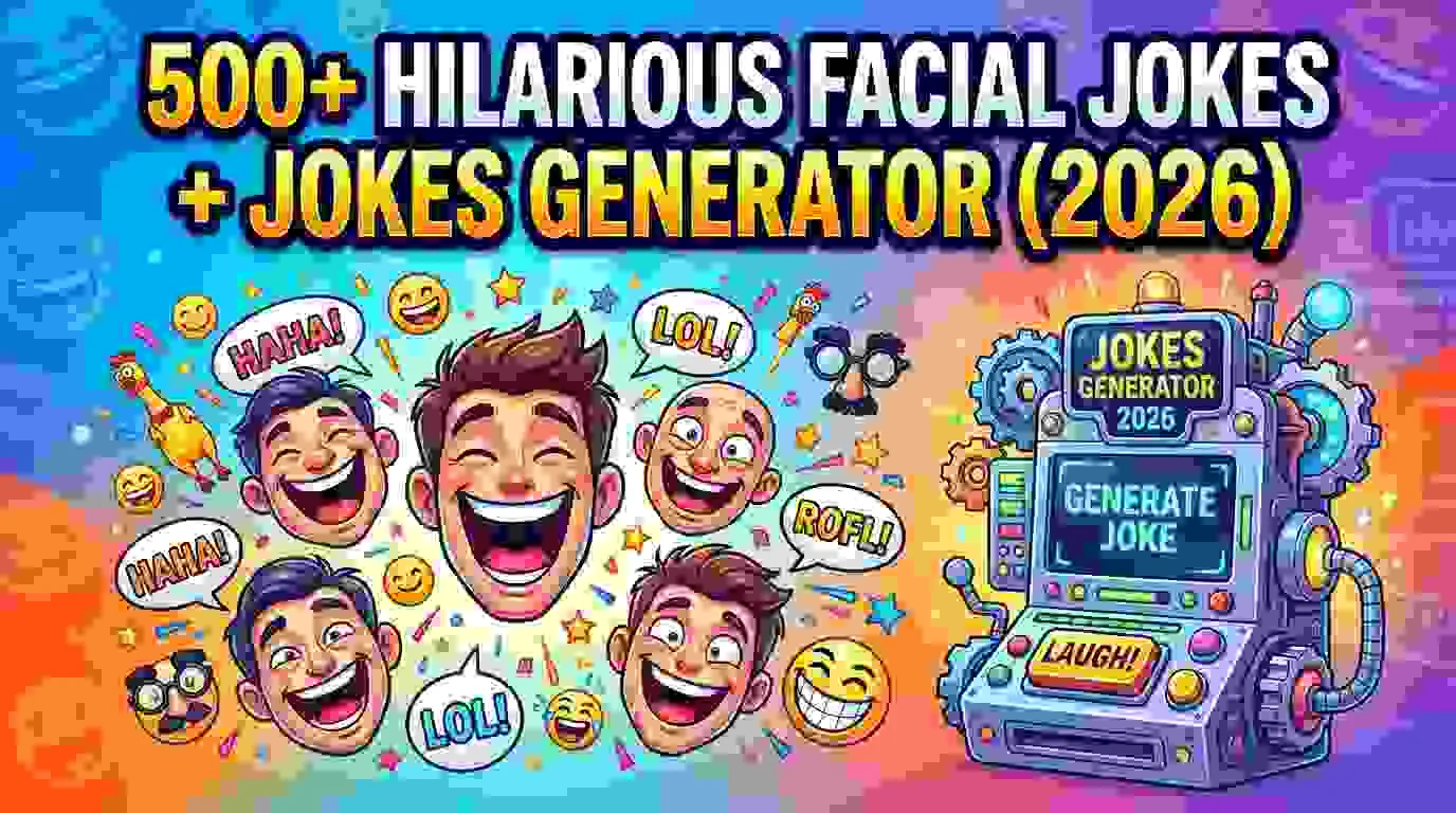 Hilarious Facial Jokes + Jokes Generator