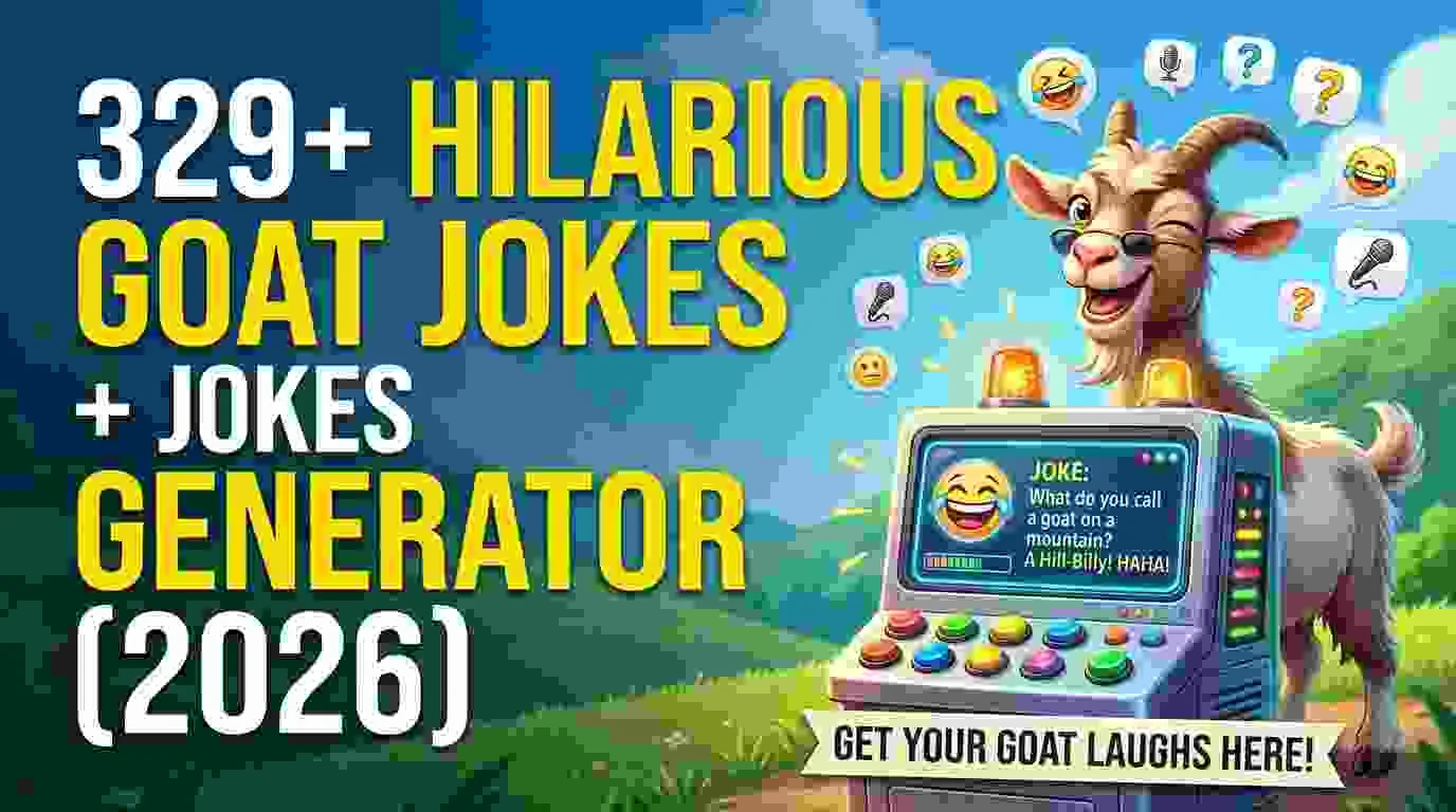 Hilarious Goat Jokes + Jokes Generator