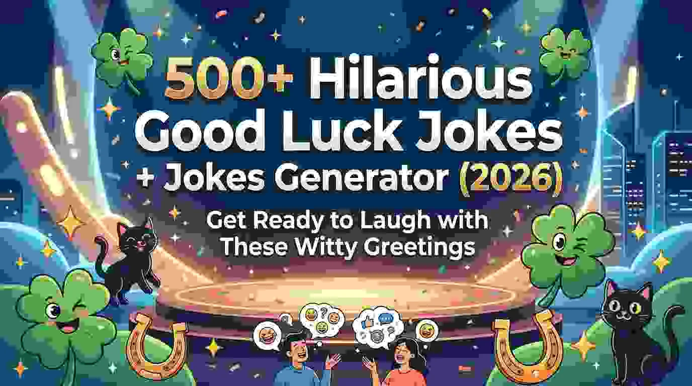 Hilarious Good Luck Jokes + Jokes Generator