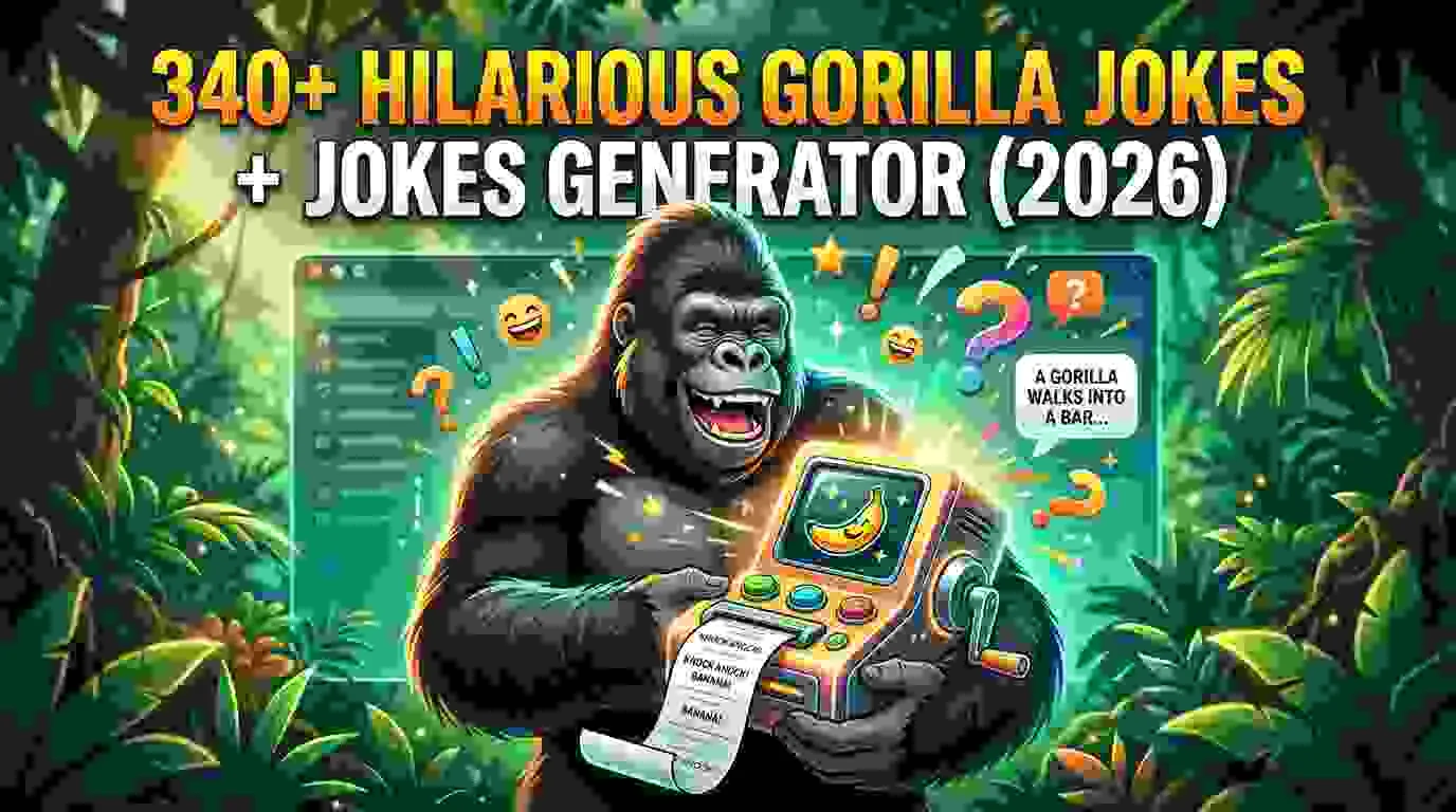 Hilarious Gorilla Jokes + Jokes Generator
