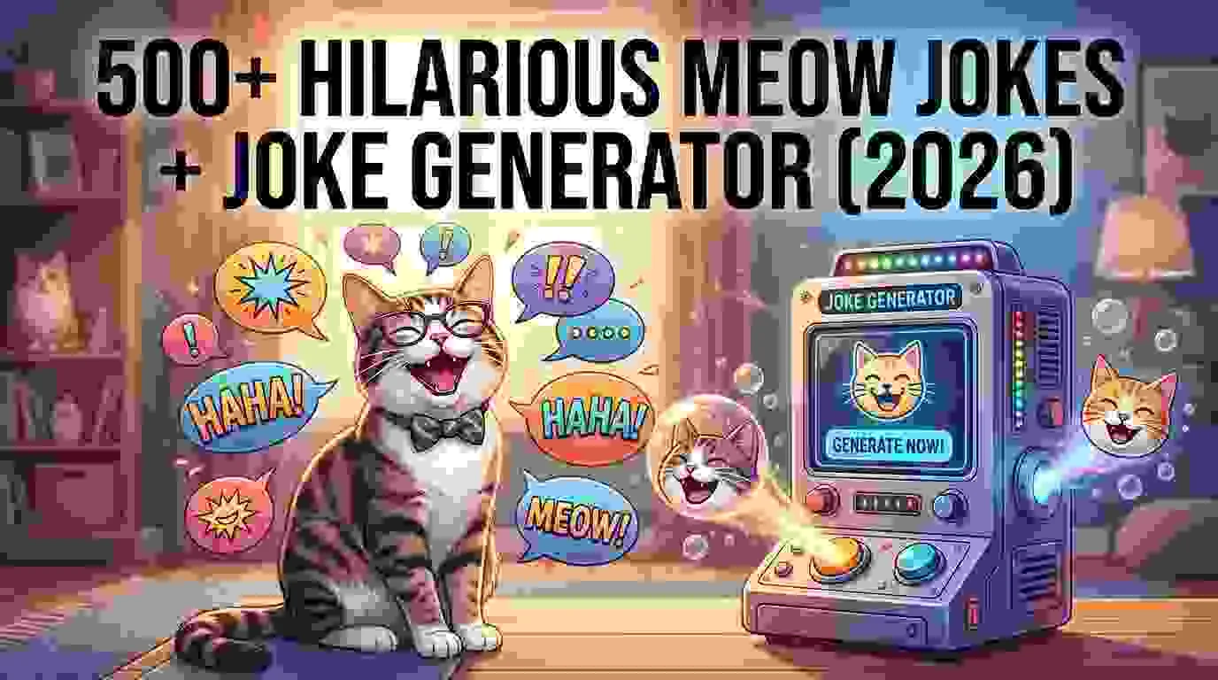 Hilarious Meow Jokes + Joke Generator