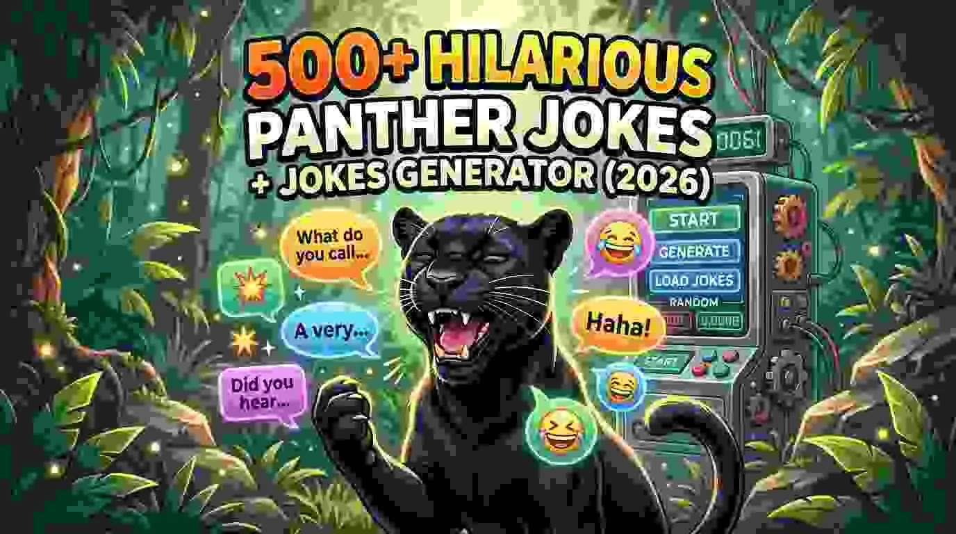 Hilarious Panther Jokes + Jokes Generator