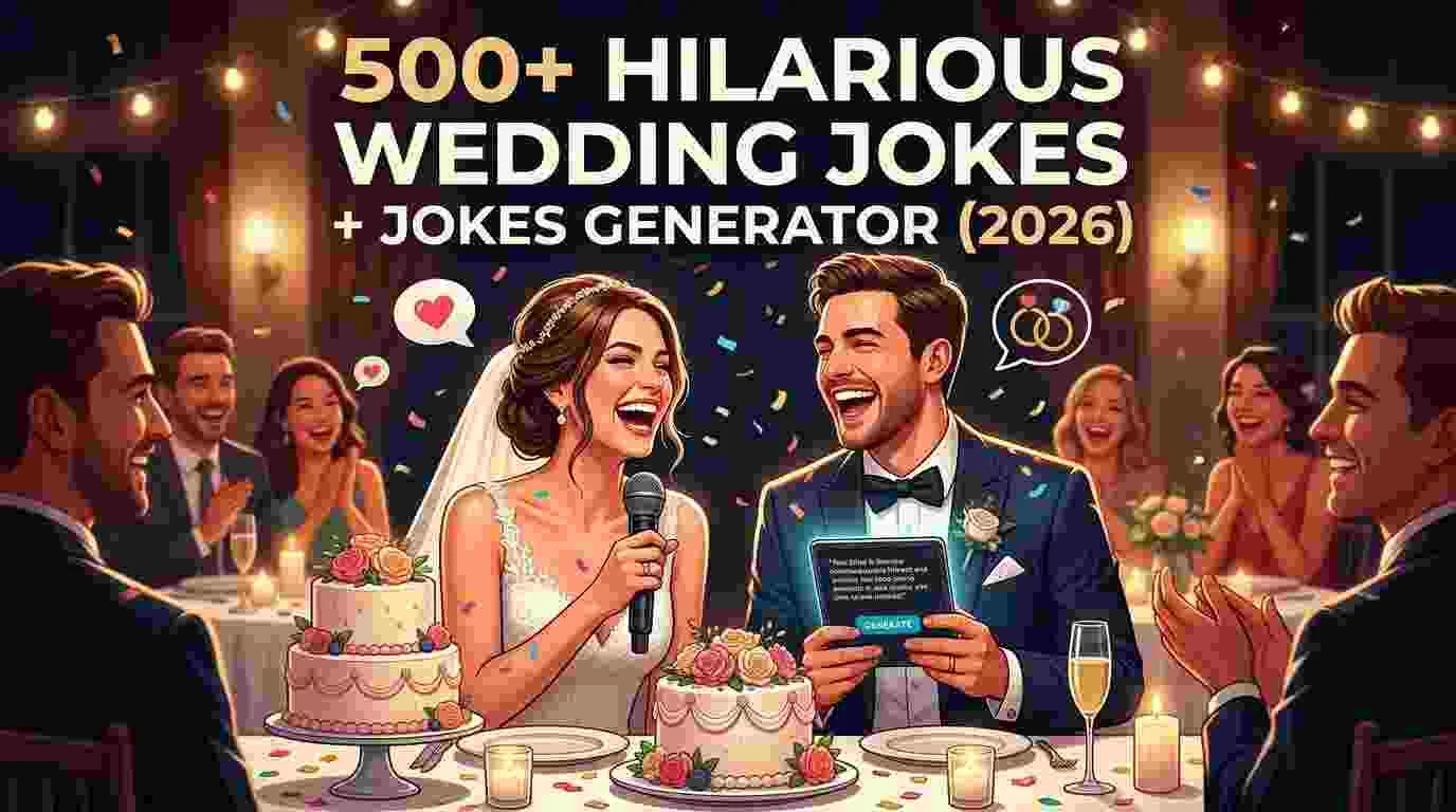 Hilarious Wedding Jokes + Jokes Generator