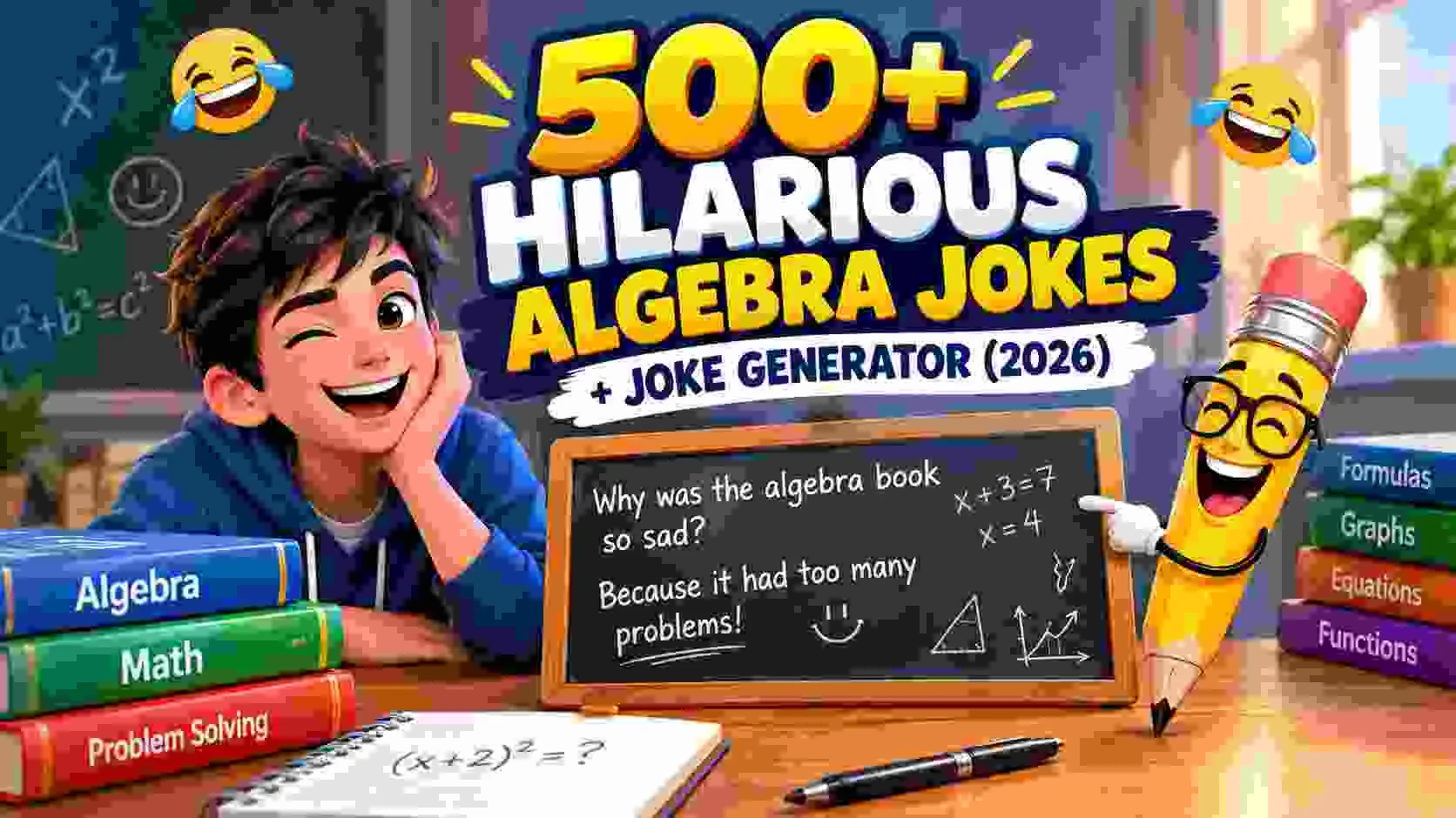 Hilarious Algebra Jokes + Joke Generator