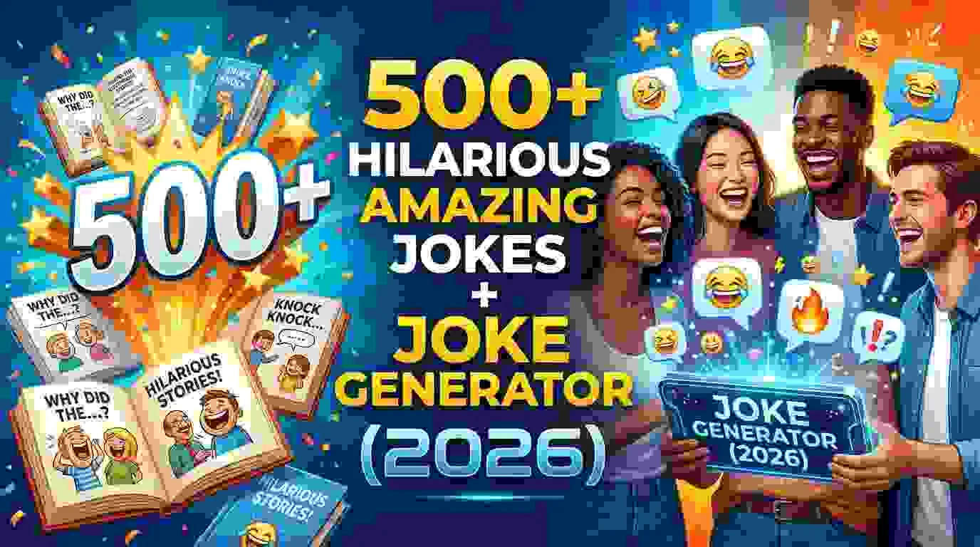 Hilarious Amazing Jokes + Joke Generator