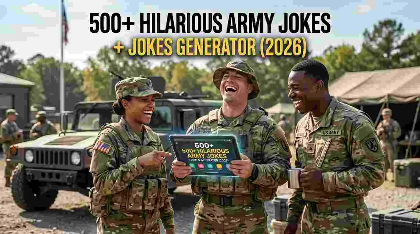 Hilarious Army Jokes + Jokes Generator