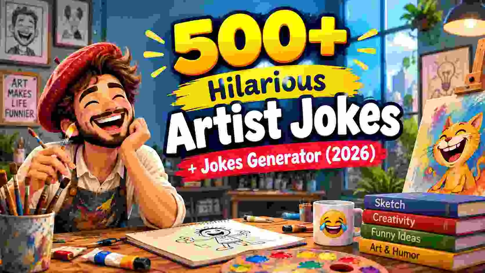 Hilarious Artist Jokes + Jokes Generator