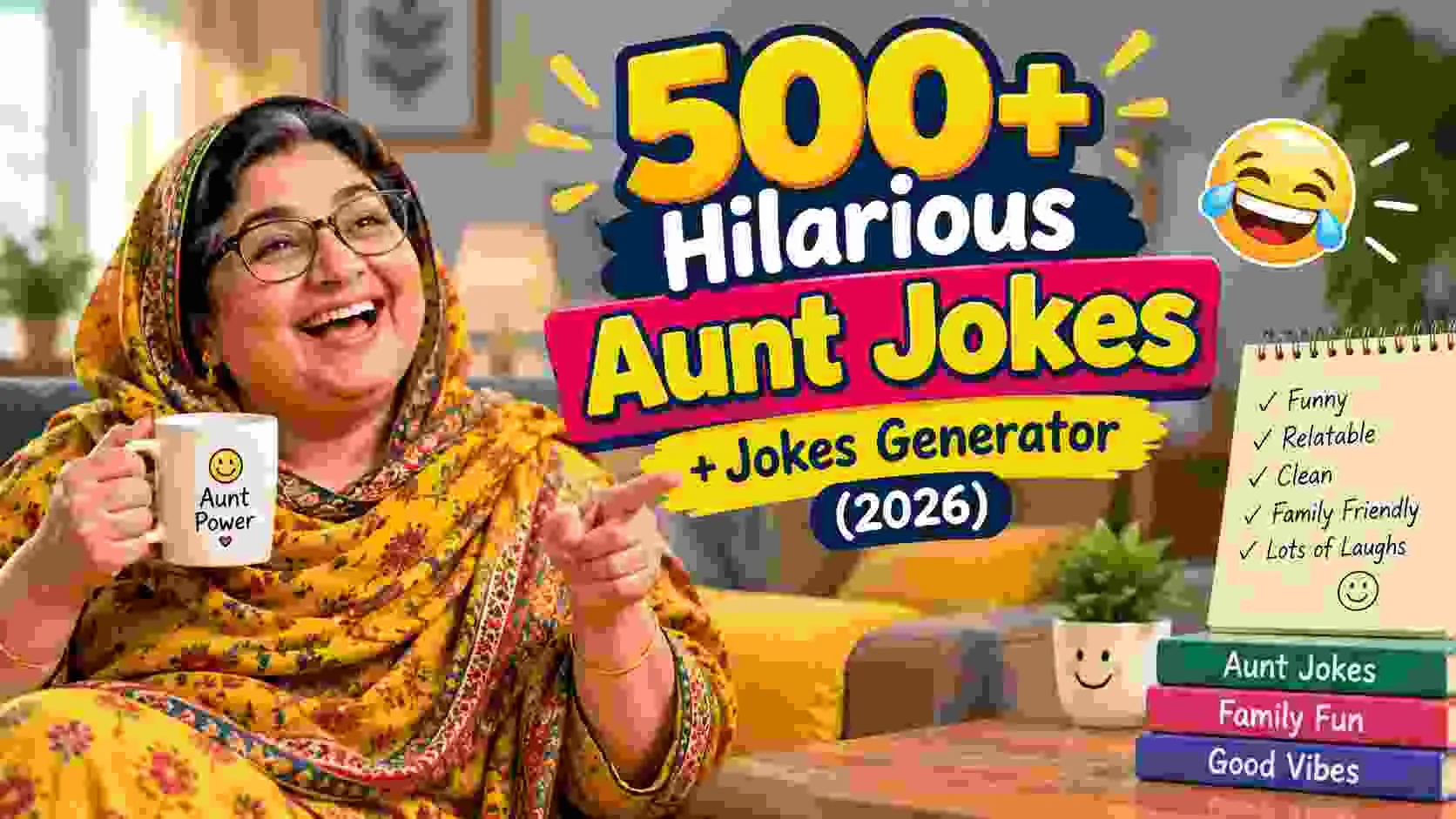 Hilarious Aunt Jokes + Jokes Generator
