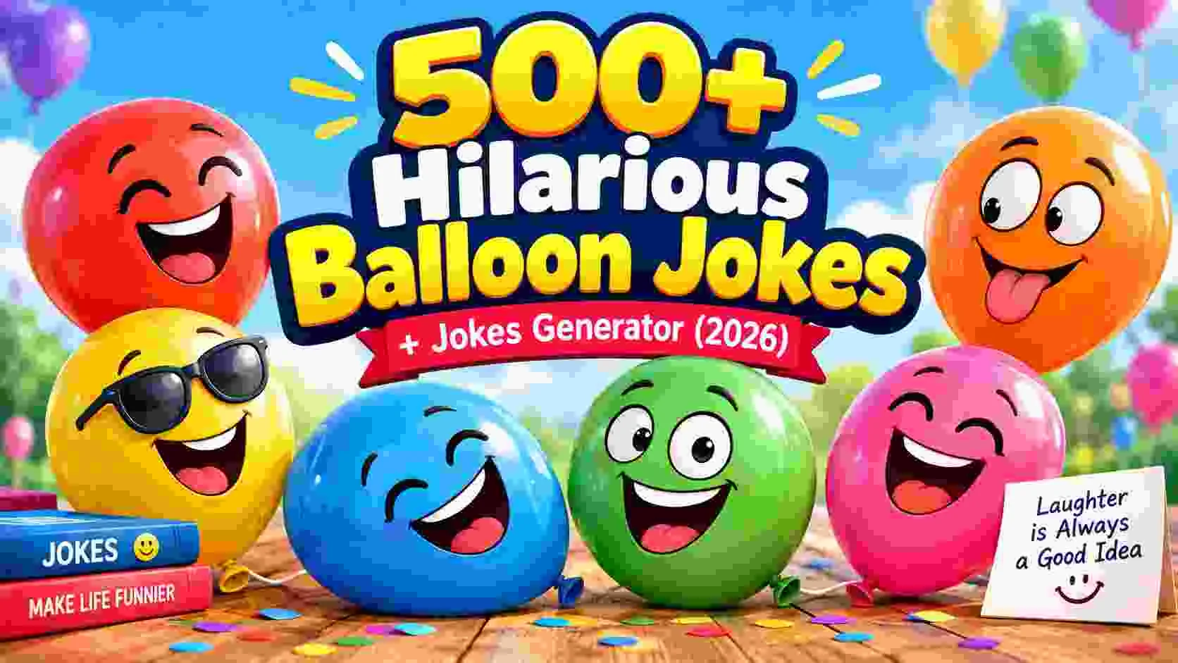 Hilarious Balloon Jokes + Jokes Generator