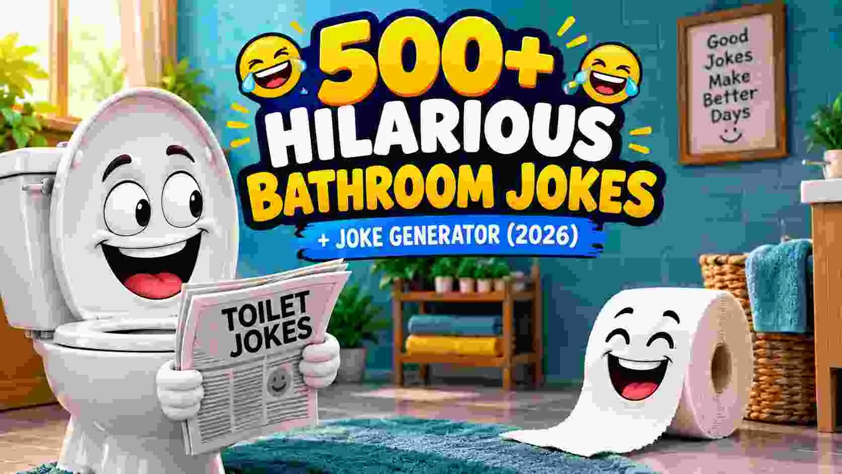 Hilarious Bathroom Jokes + Joke Generator