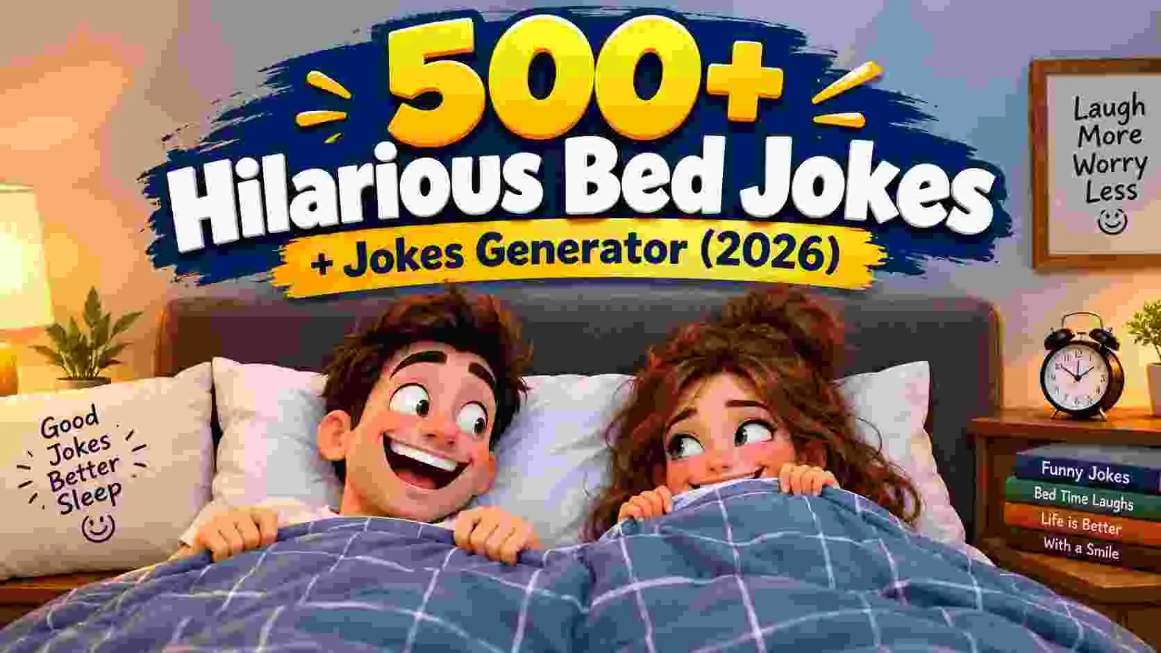 Hilarious Bed Jokes + Jokes Generator