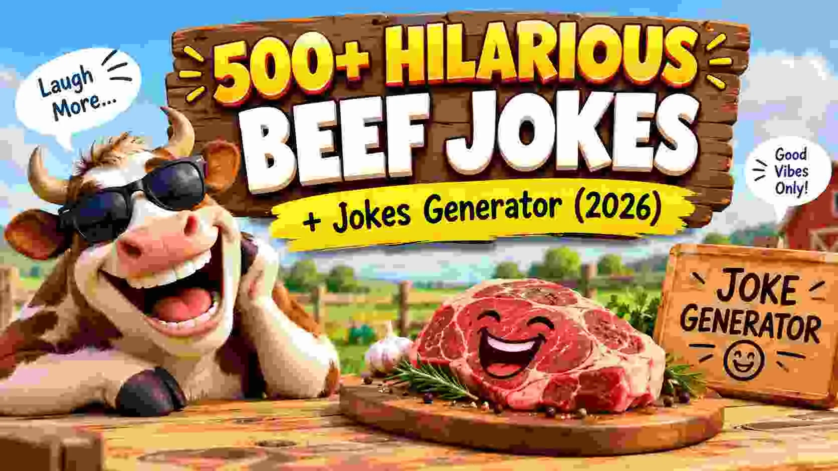 Hilarious Beef Jokes + Jokes Generator