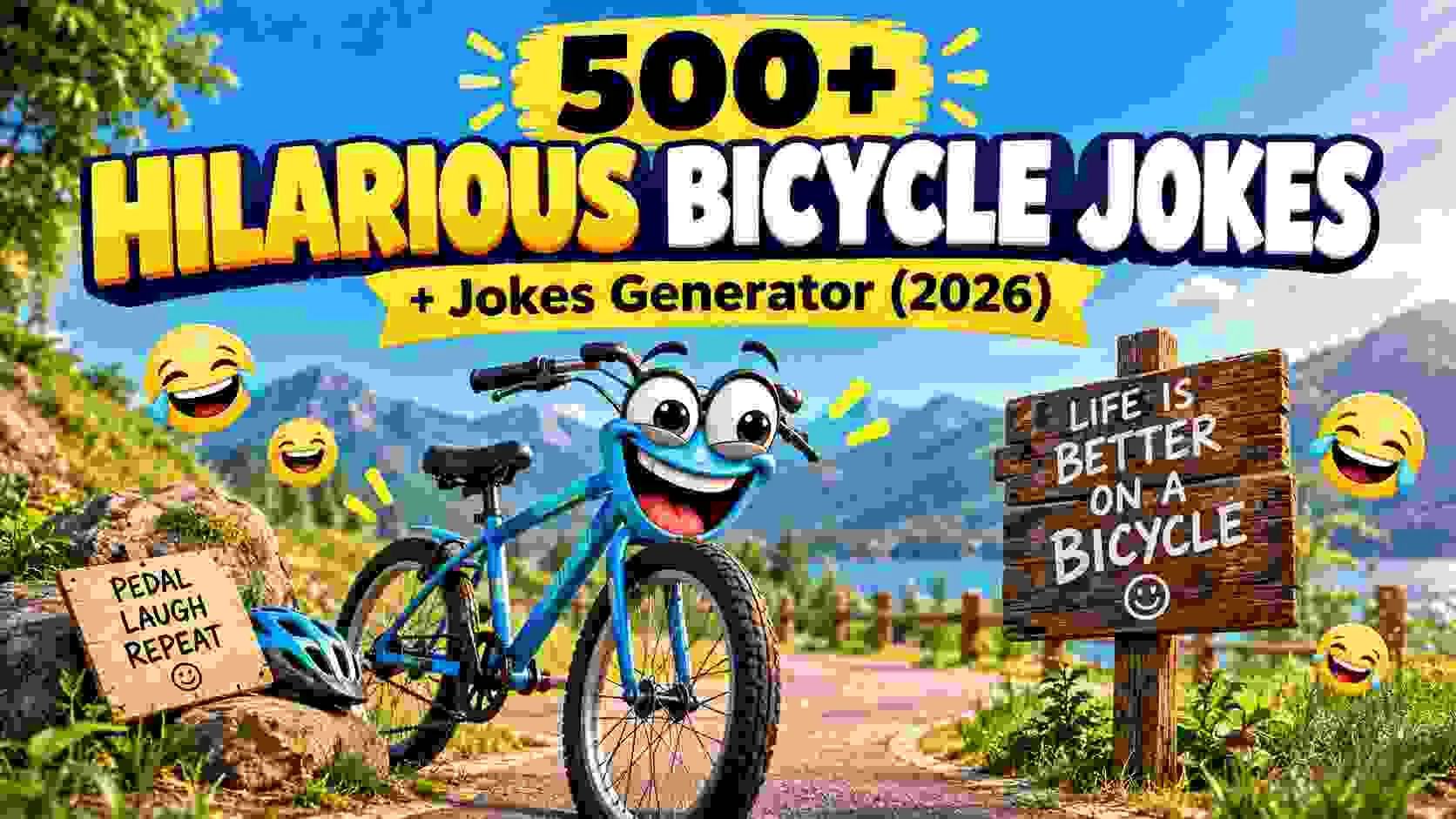 Hilarious Bicycle Jokes + Jokes Generator