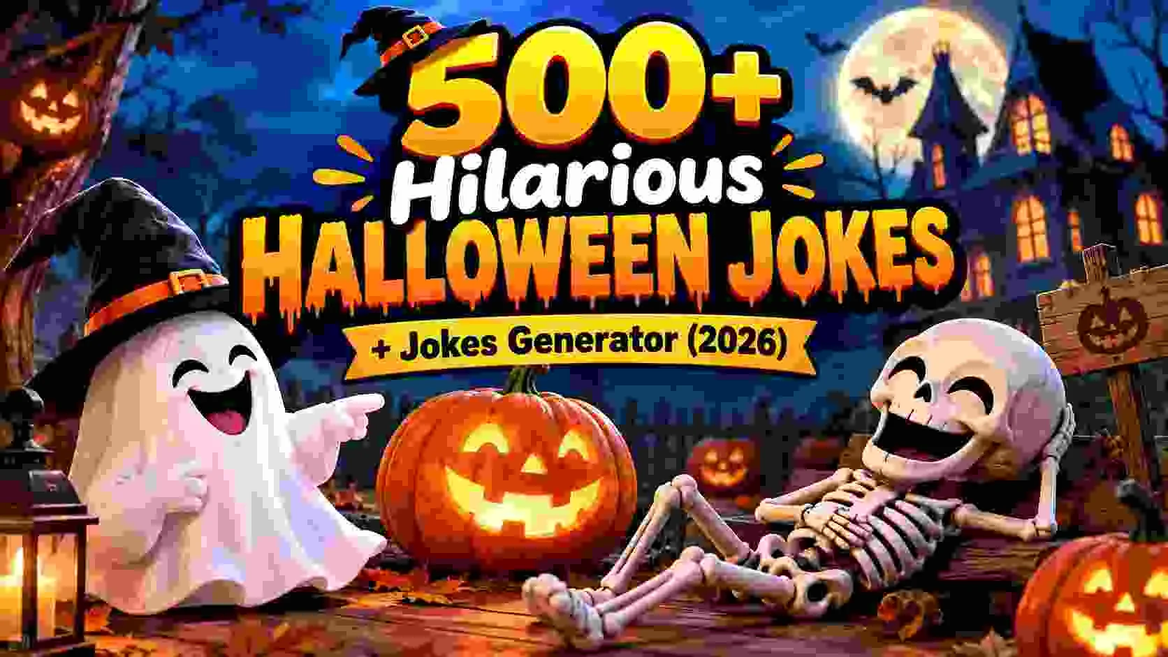 Hilarious Halloween Jokes + Jokes Generator