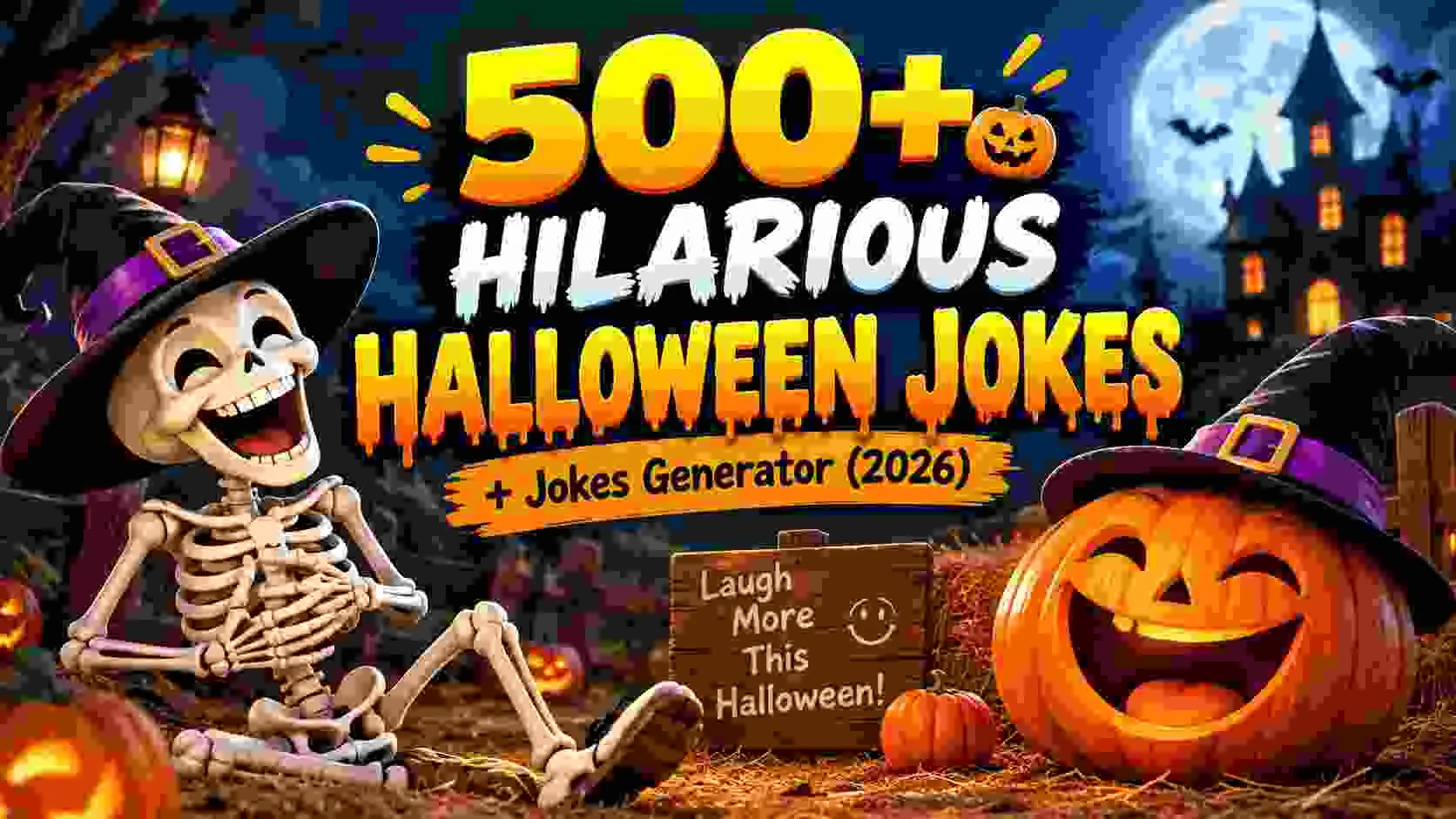 Hilarious Halloween Jokes + Jokes Generator