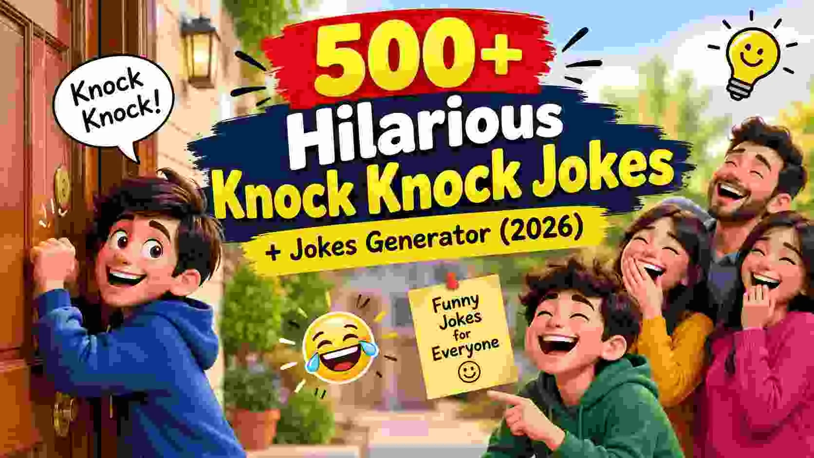 Hilarious Knock Knock Jokes + Jokes Generator
