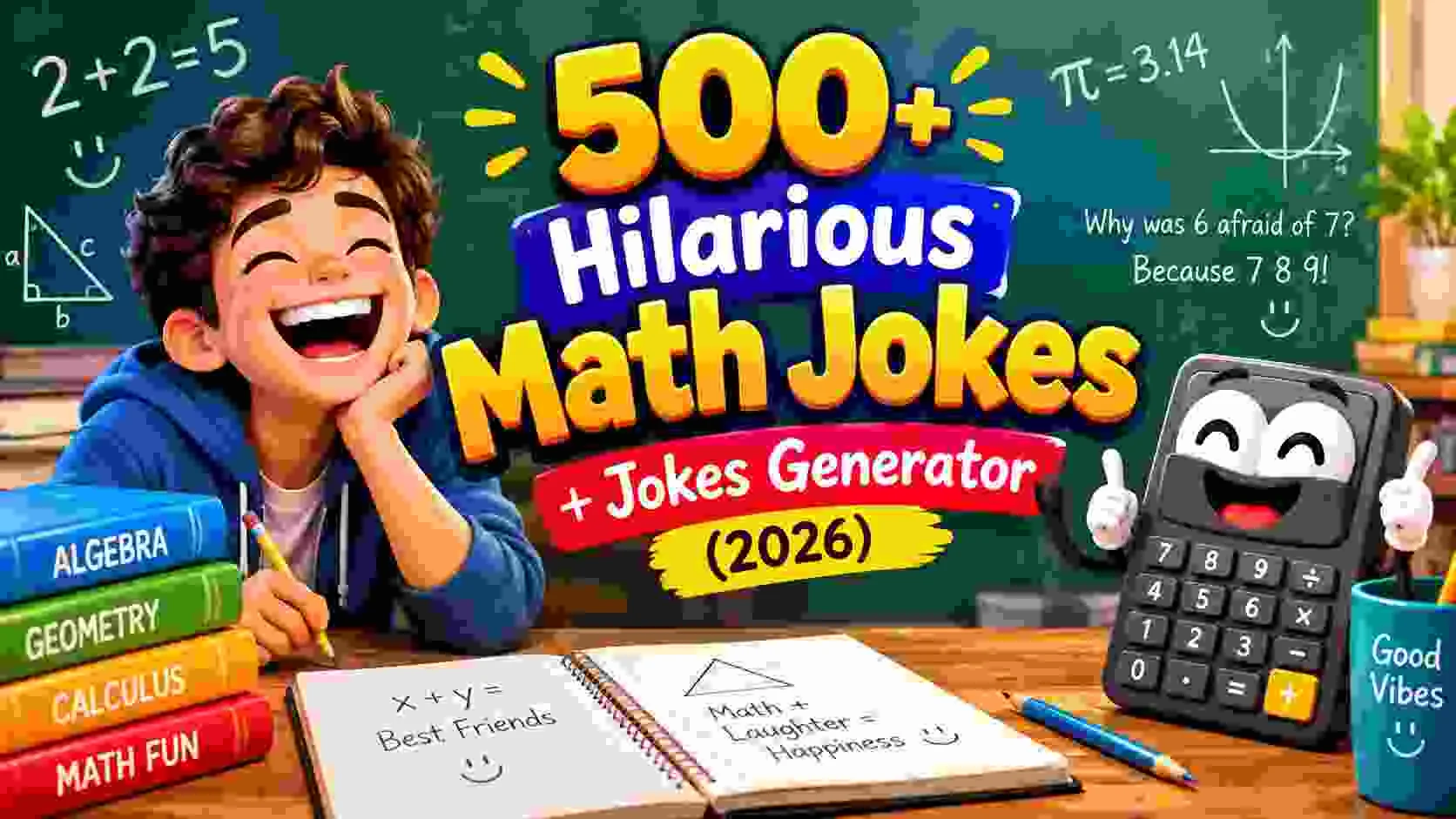 Hilarious Math Jokes + Jokes Generator