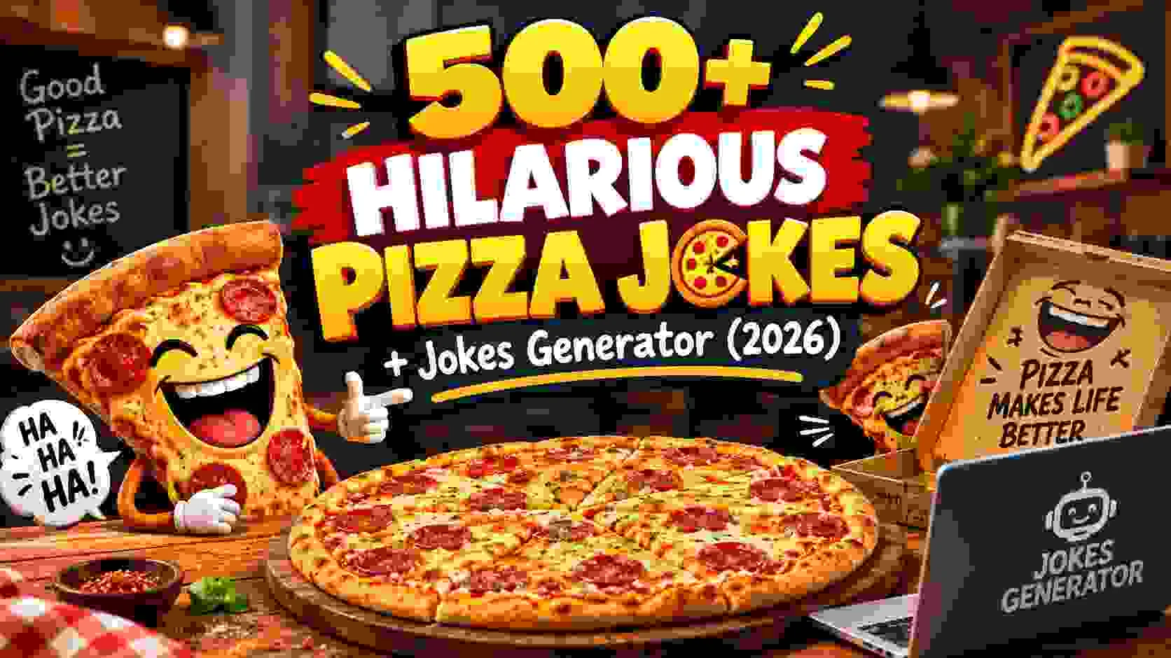 Hilarious Pizza Jokes + Jokes Generator