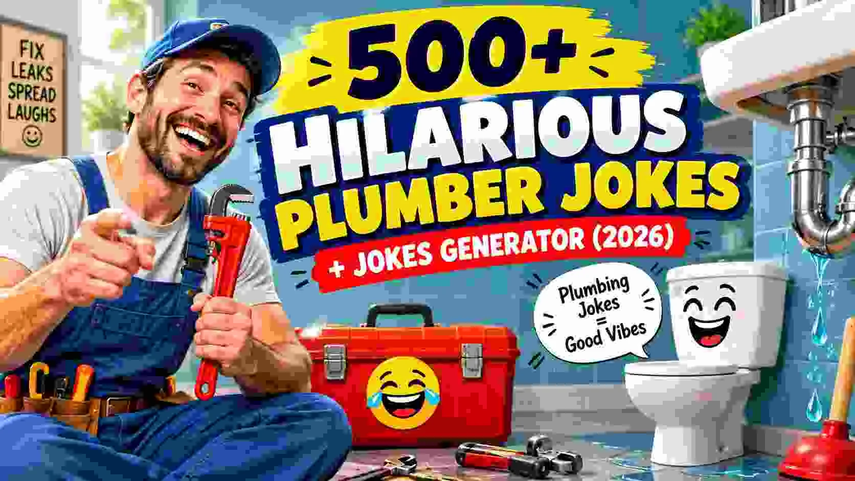 Hilarious Plumber Jokes + Jokes Generator
