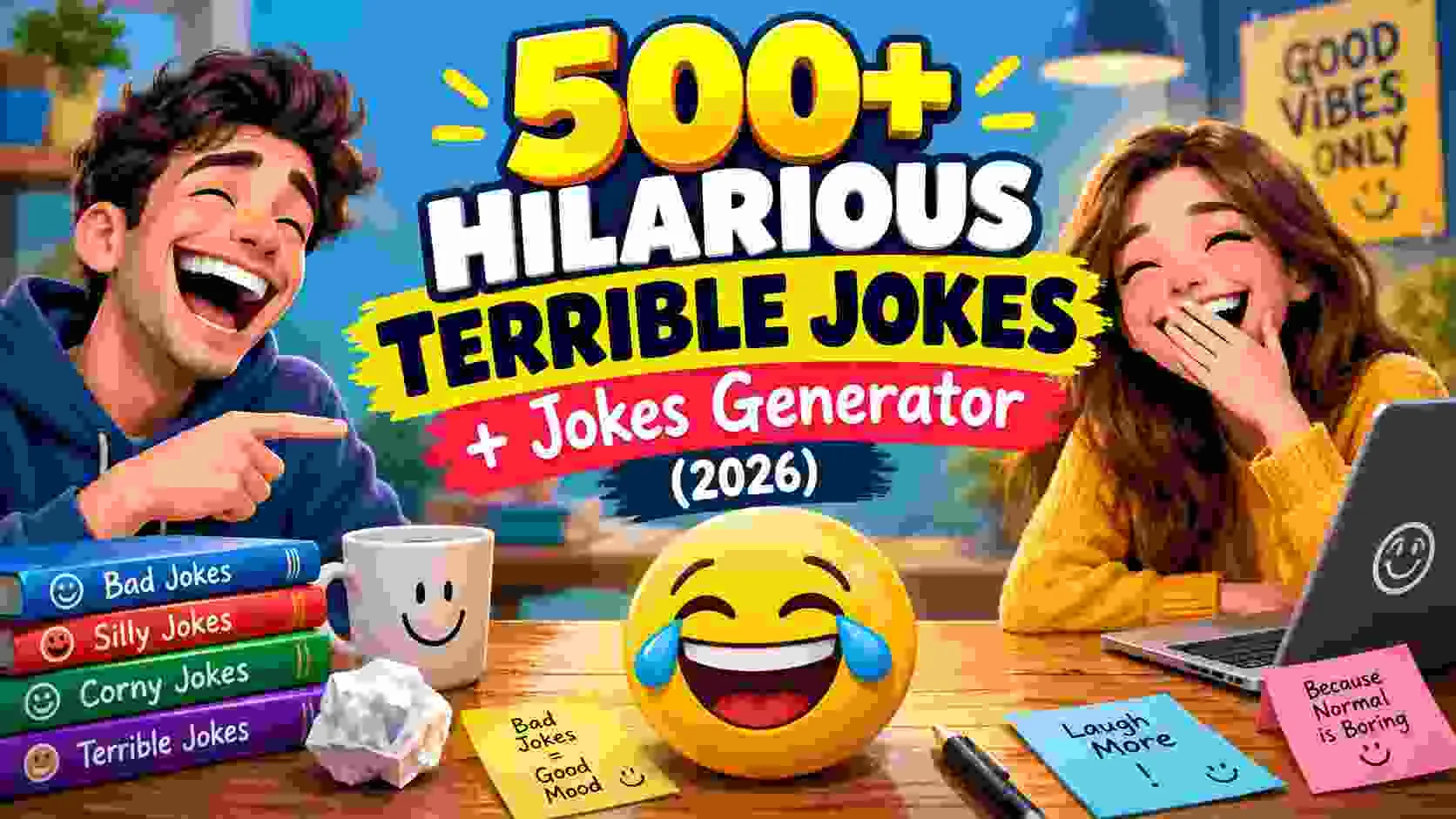 Hilarious Terrible Jokes + Jokes Generator