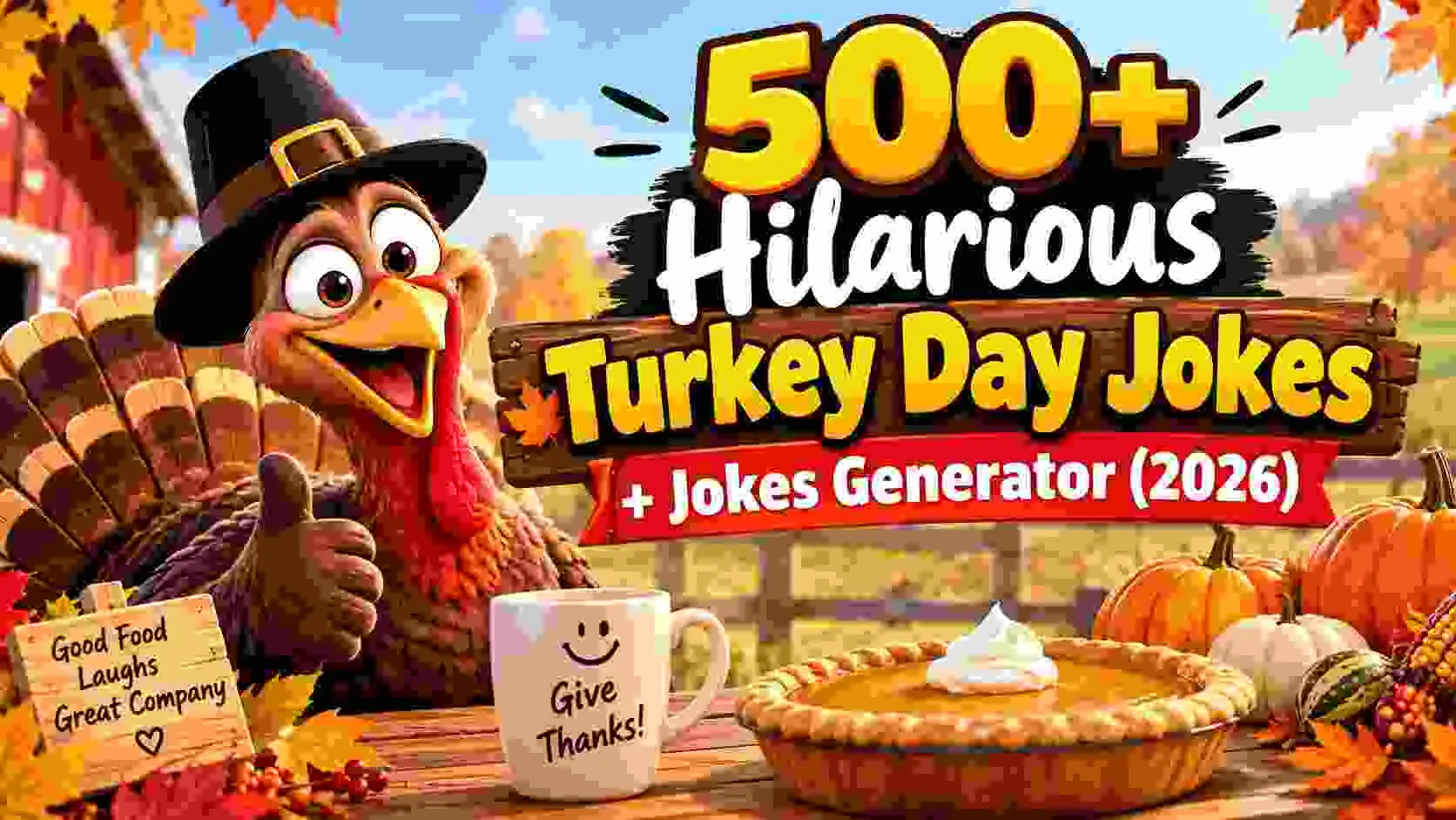 Hilarious Turkey Day Jokes + Jokes Generator