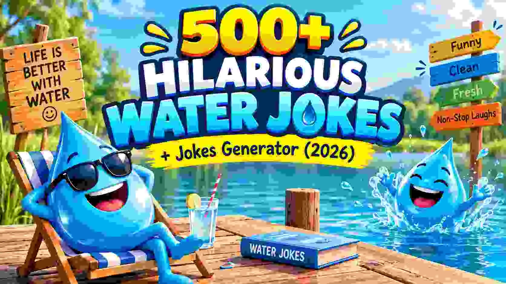 Hilarious Water Jokes + Jokes Generator
