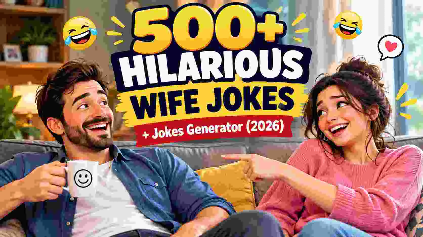 Hilarious Wife Jokes + Jokes Generator