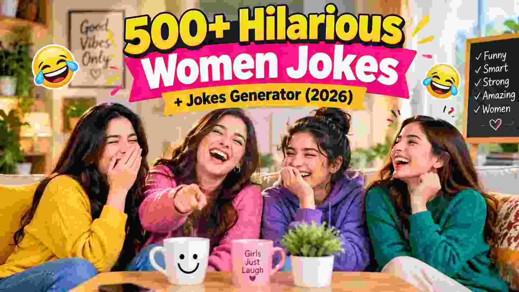 Hilarious Women Jokes + Jokes Generator