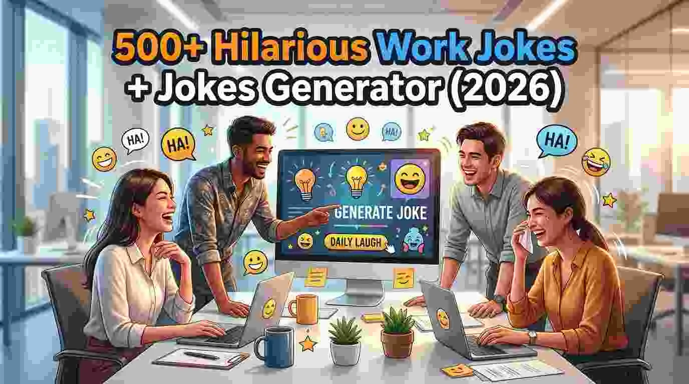 Hilarious Work Jokes + Jokes Generator